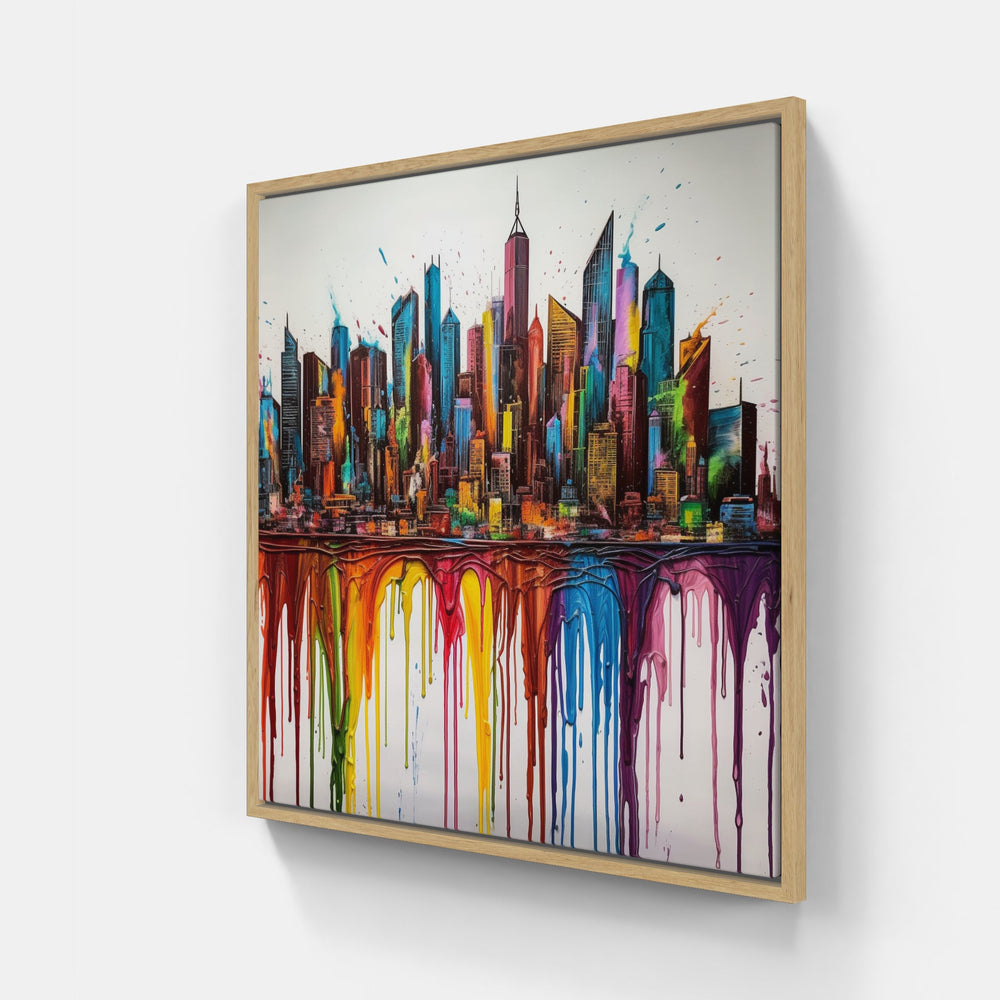 Mesmerizing Skyline Dream-Canvas-artwall-Artwall