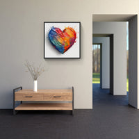 Blissful Heart Embrace-Canvas-artwall-Artwall