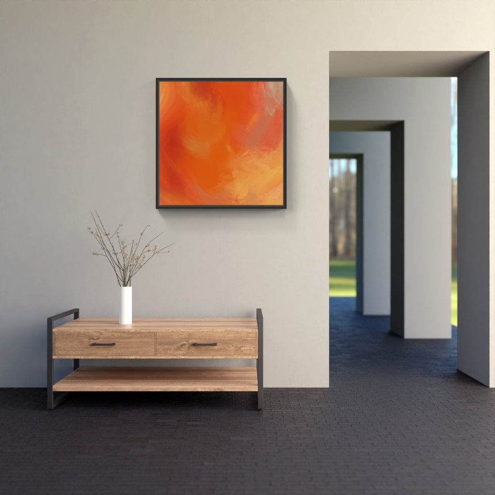 Orange always timely-Canvas-artwall-Artwall