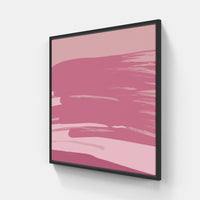 Pink time dreamer-Canvas-artwall-20x20 cm-Black-Artwall
