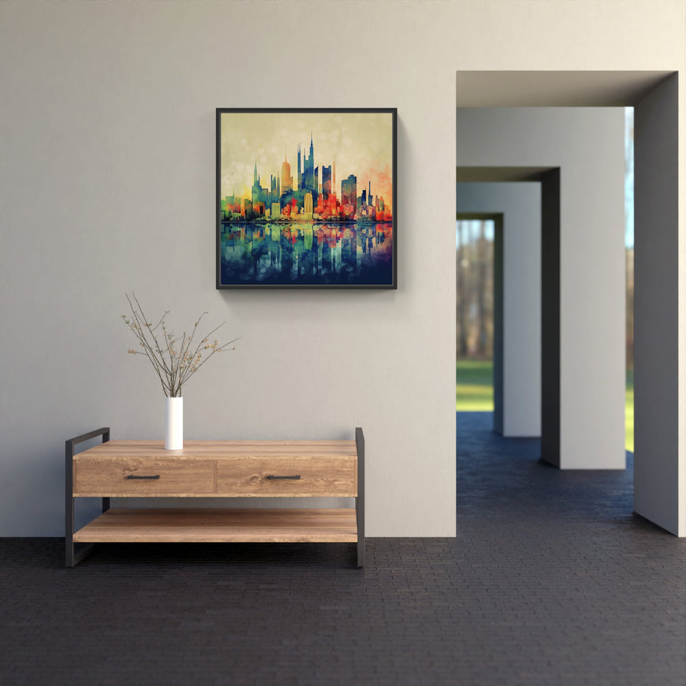 Contemporary City Skyline-Canvas-artwall-Artwall