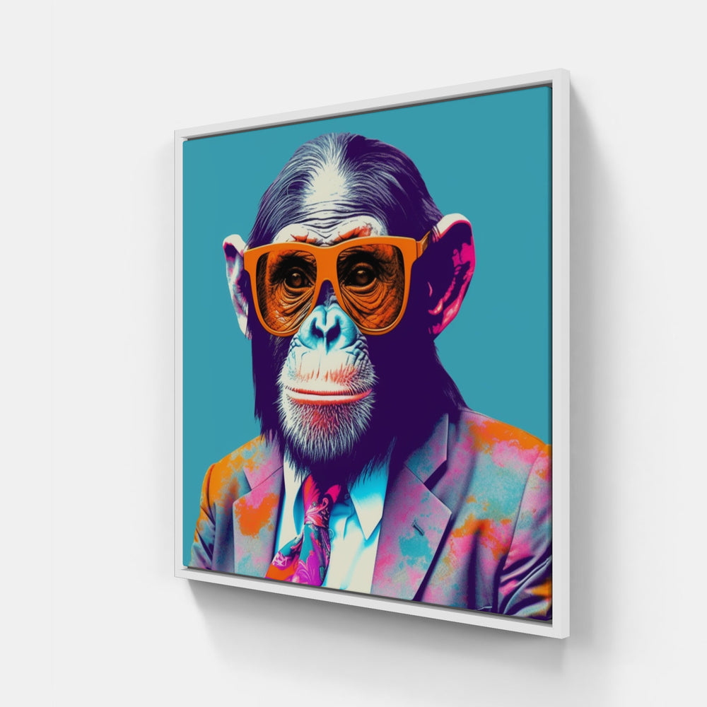 Jungle Monkey Canva-Canvas-artwall-20x20 cm-White-Artwall