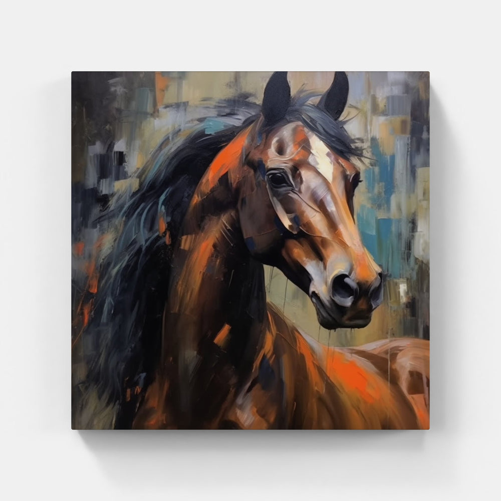 Strong Horse Trot-Canvas-artwall-Artwall