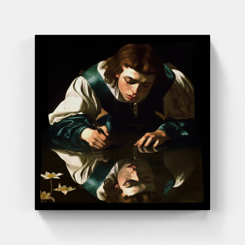 Caravaggio's Luminous Intrigue-Canvas-artwall-Artwall