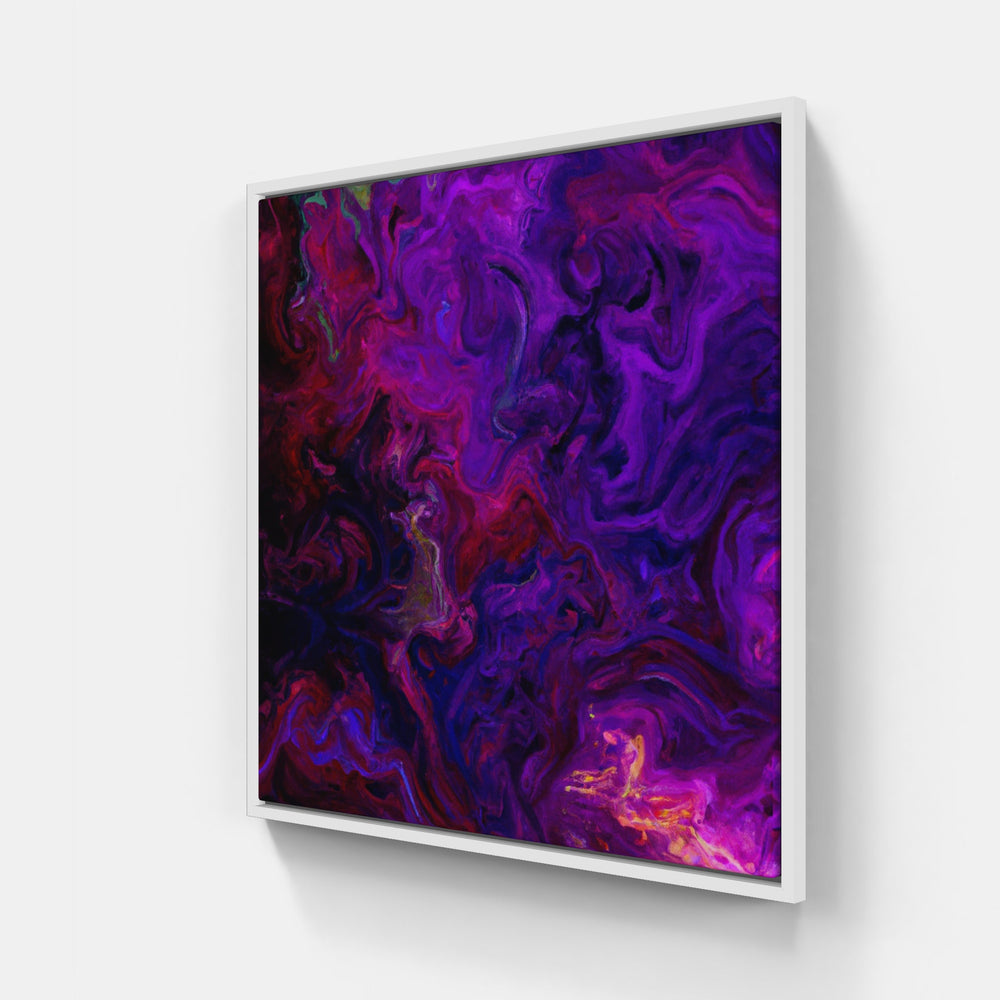 Purple on blooms-Canvas-artwall-20x20 cm-White-Artwall