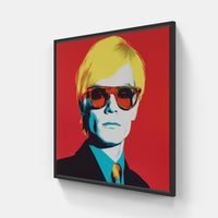 Andy's Pop Sensation-Canvas-artwall-20x20 cm-Black-Artwall