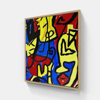 Basquiat over time.-Canvas-artwall-20x20 cm-Wood-Artwall