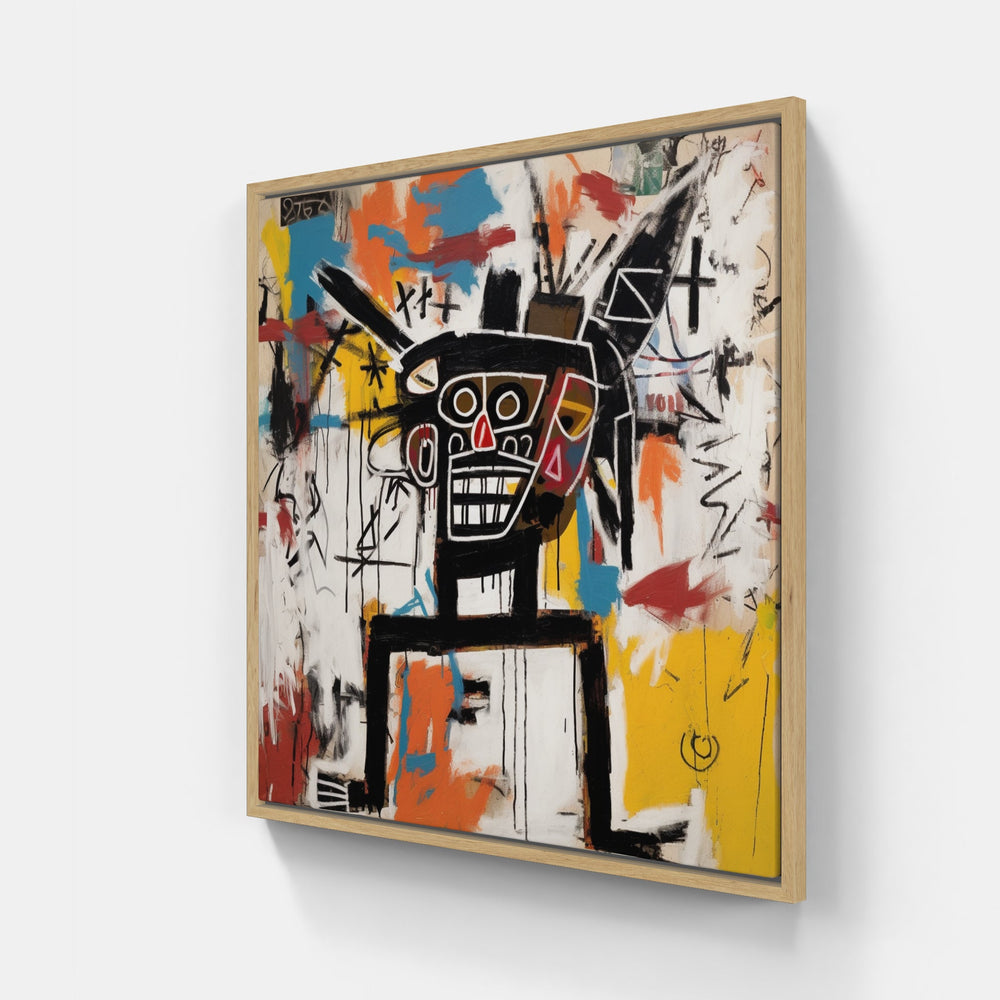 Urban Graffiti Basquiat-Canvas-artwall-20x20 cm-Wood-Artwall