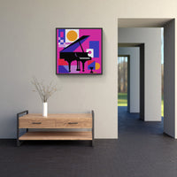 Melodic Piano Elegance-Canvas-artwall-Artwall