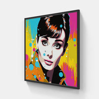 Audrey Hepburn memory-Canvas-artwall-20x20 cm-Black-Artwall