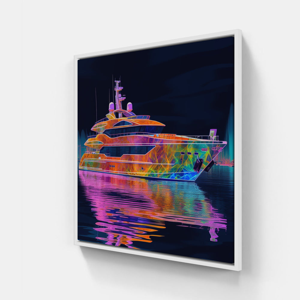 Sailing Horizon Captivating Yacht-Canvas-artwall-20x20 cm-White-Artwall