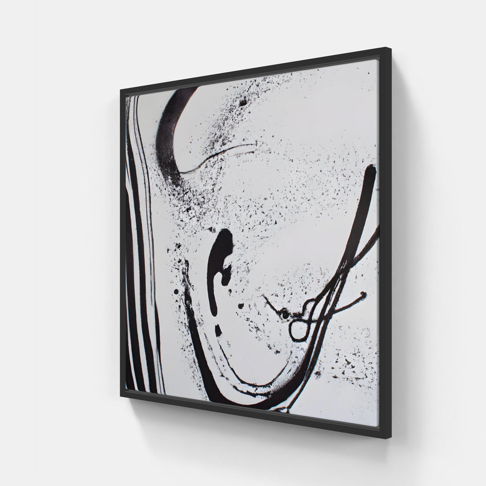 Abstract life fleeting-Canvas-artwall-20x20 cm-Black-Artwall
