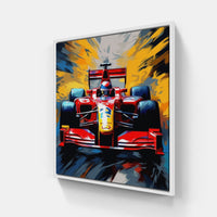 Velocity Unleashed Formula 1-Canvas-artwall-20x20 cm-White-Artwall