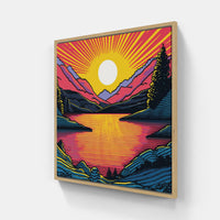 Picturesque Sunset Haven-Canvas-artwall-Artwall