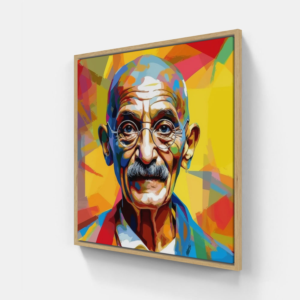 Gandhi India Peace-Canvas-artwall-Artwall