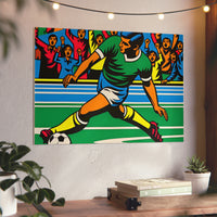 Foot Goal Win Joy- Tableau aluminium