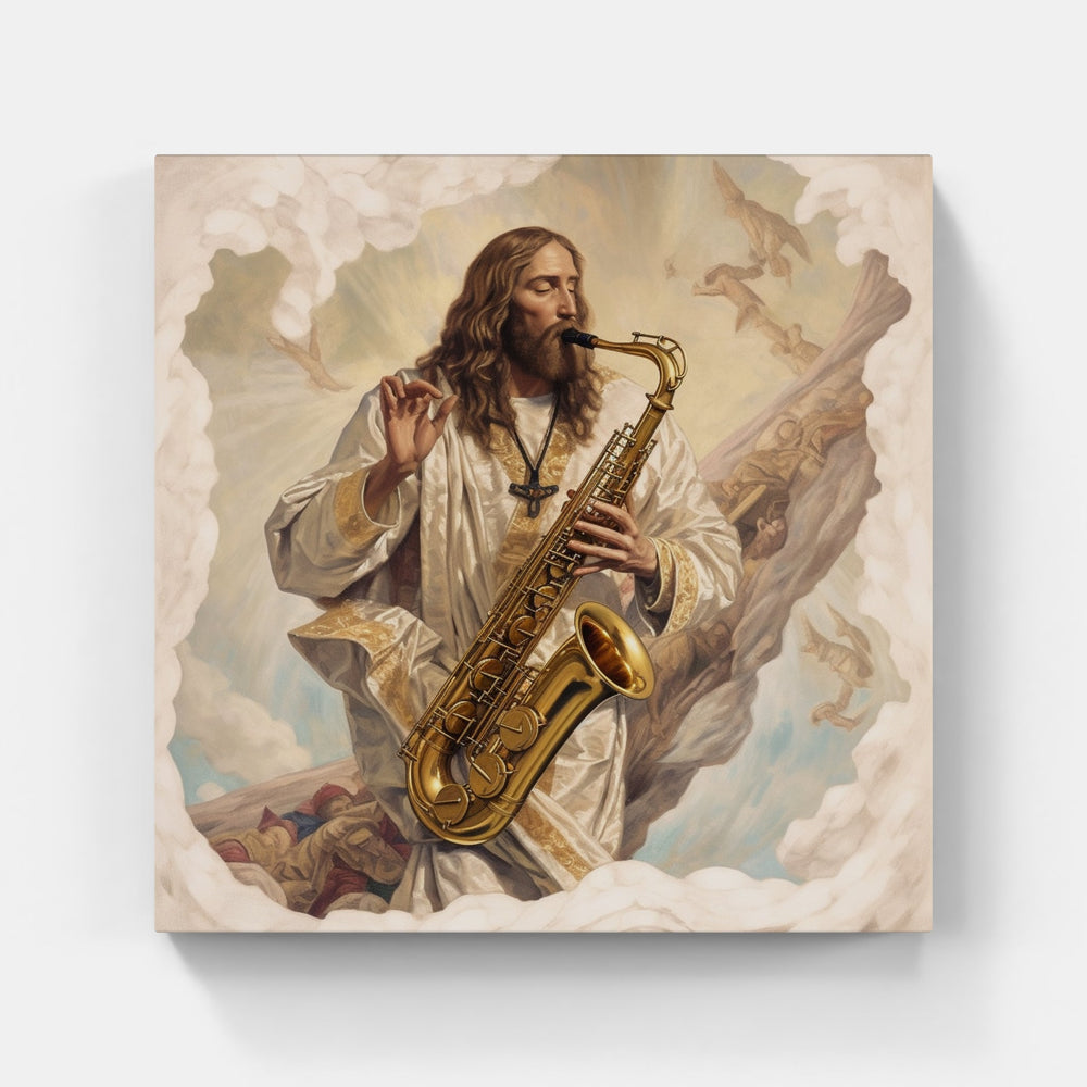 Serenade of Saxophone Sounds-Canvas-artwall-Artwall
