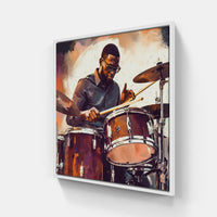 Eclectic Drum Ensemble-Canvas-artwall-20x20 cm-White-Artwall