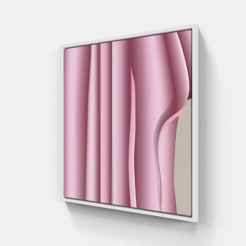 Pink timely bloom-Canvas-artwall-20x20 cm-White-Artwall