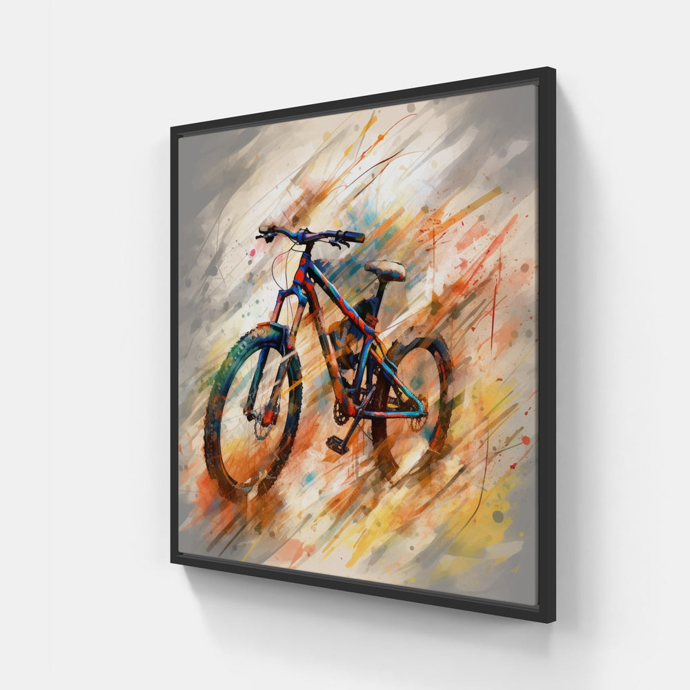 Pedal-Powered Artistry-Canvas-artwall-20x20 cm-Black-Artwall