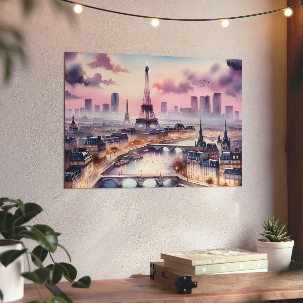 Paris c'est l'amour.- Tableau aluminium