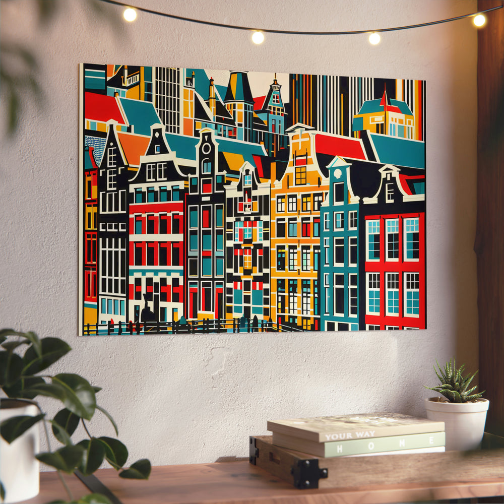 Amsterdam, rêve réalisé.- Tableau aluminium