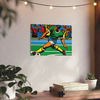 Foot Goal Win Joy- Tableau aluminium