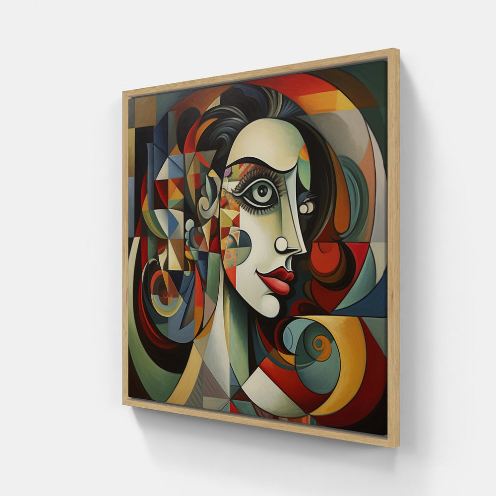 Picasso's Colorful Abstractions-Canvas-artwall-20x20 cm-Wood-Artwall