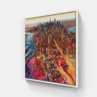 Glimpses of NYC-Canvas-artwall-20x20 cm-White-Artwall