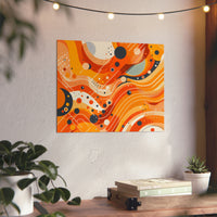 Orange soleil lumineux- Tableau aluminium