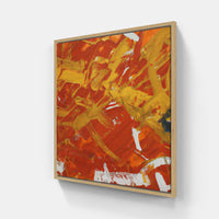 Orange sunrise heat-Canvas-artwall-20x20 cm-Wood-Artwall