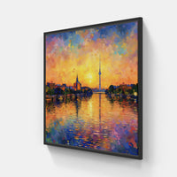 Berlin beats-Canvas-artwall-20x20 cm-Black-Artwall