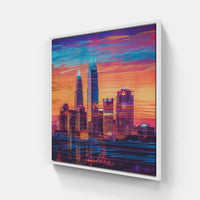 Serene Skyline View-Canvas-artwall-20x20 cm-White-Artwall