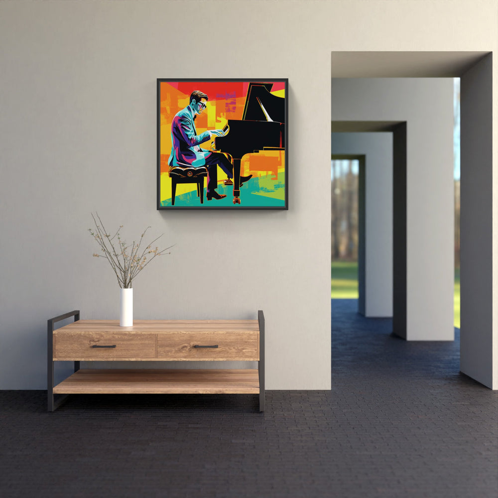 Soulful Piano Expression-Canvas-artwall-Artwall