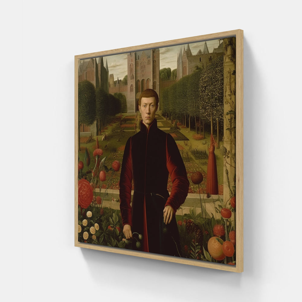 Enchanting Van Eyck Vision-Canvas-artwall-20x20 cm-Wood-Artwall