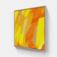Orange sunrise warmth-Canvas-artwall-20x20 cm-Wood-Artwall