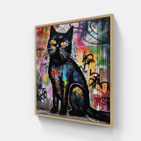 Cat lovers-Canvas-artwall-20x20 cm-Wood-Artwall