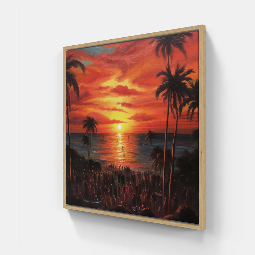 Spectacular Sunset Hues-Canvas-artwall-Artwall