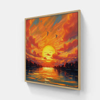 Serene Sunset Escapade-Canvas-artwall-Artwall