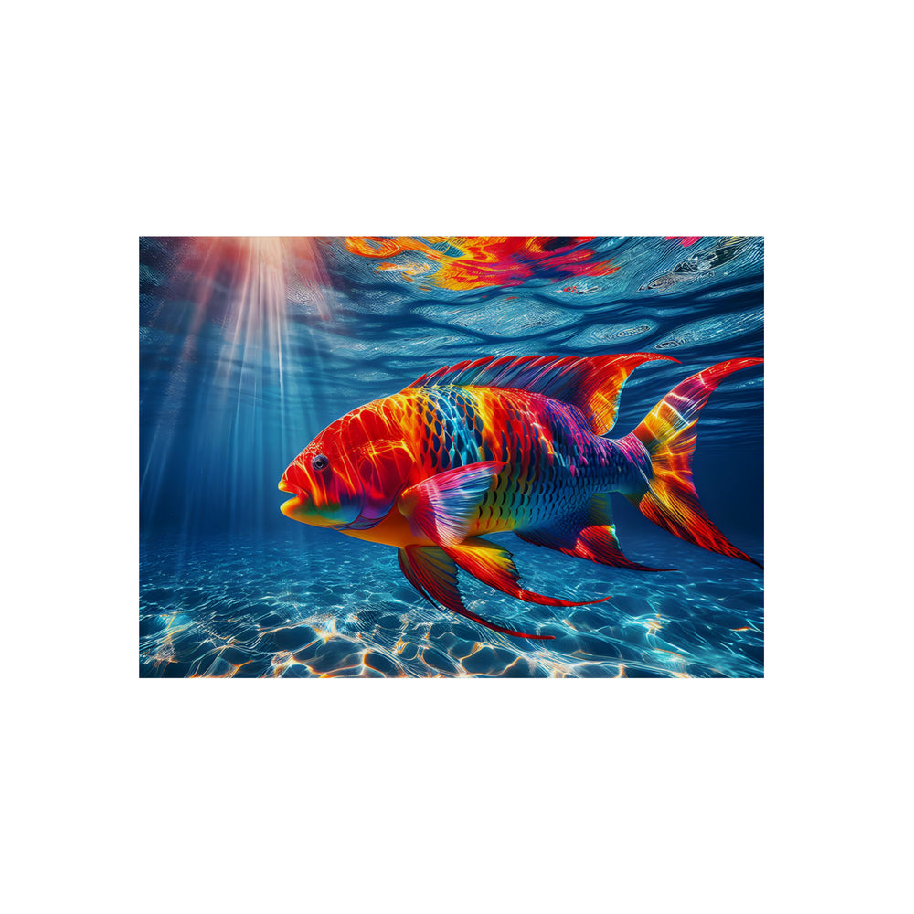 Oeuf poisson danse divine- Tableau aluminium