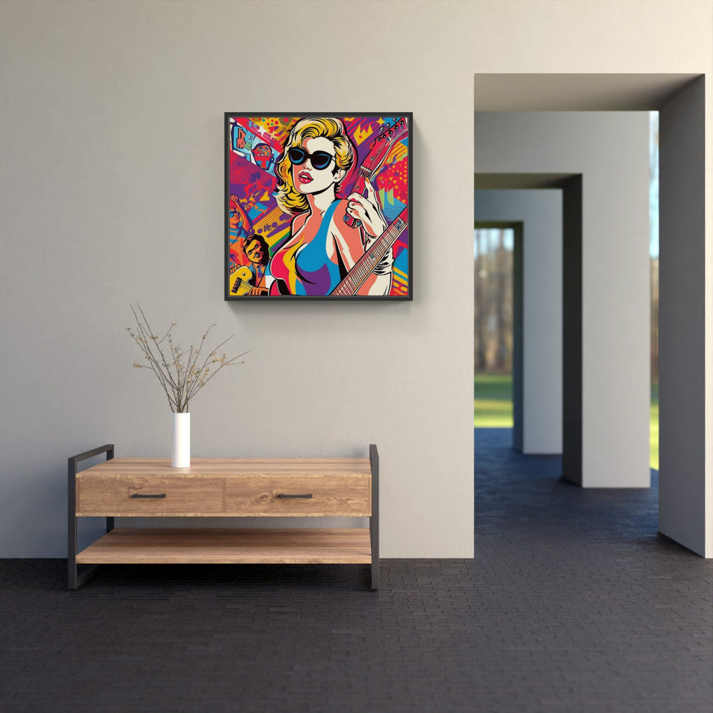 Melodious Guitar Verse-Canvas-artwall-Artwall