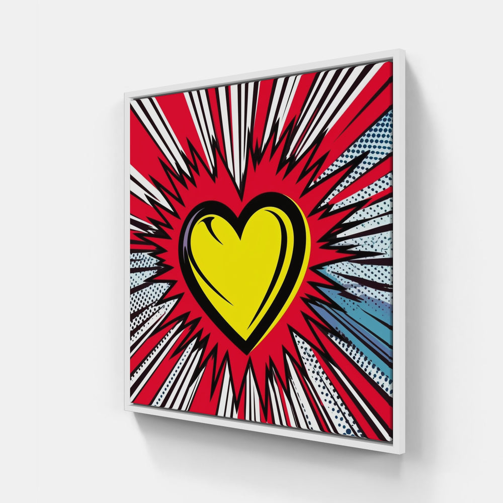 Boundless Heart Affection-Canvas-artwall-20x20 cm-White-Artwall