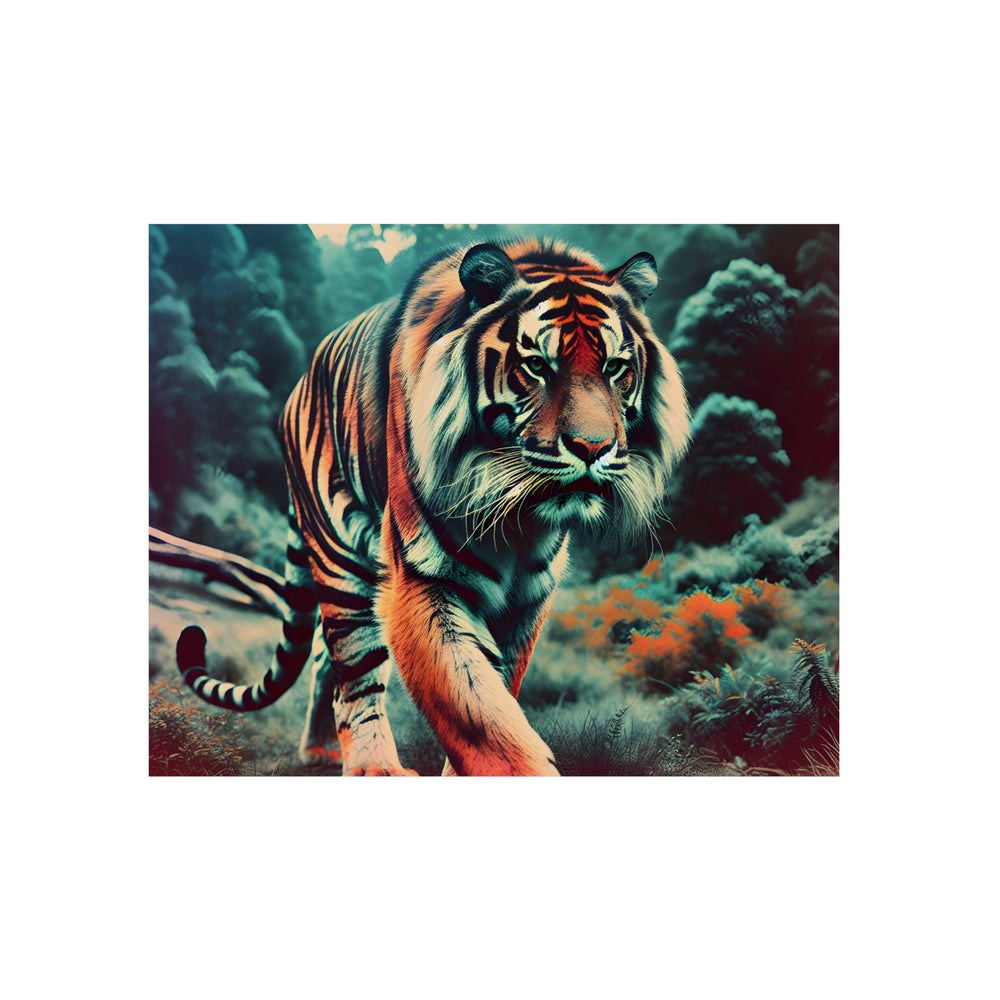 Tigre rugit fièrement- Tableau aluminium