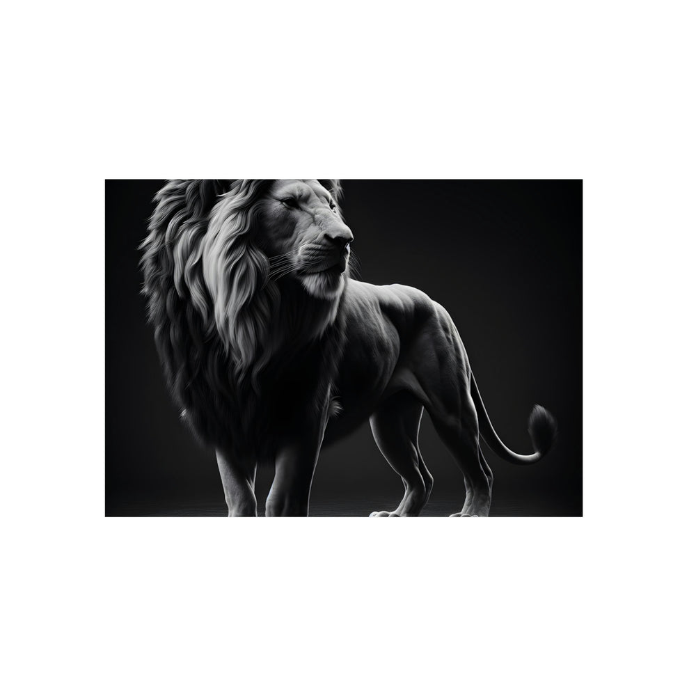 Lion dans la nuit - Tableau aluminium