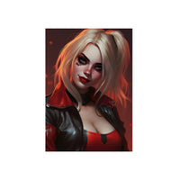 Harley Quinn rire et chaos tableau aluminium