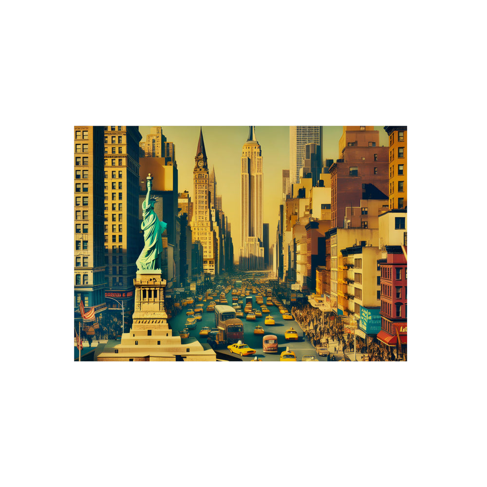 New-York Brille Toujours.- Tableau aluminium