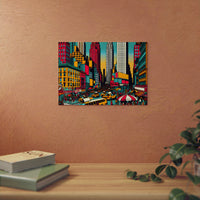 New York, vie nouvelle.- Tableau aluminium