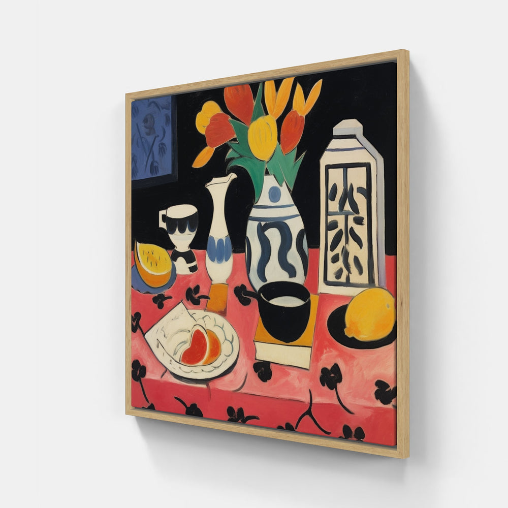 Matisse's Playful Expressions-Canvas-artwall-20x20 cm-Wood-Artwall