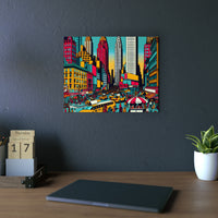 New York, vie nouvelle.- Tableau aluminium