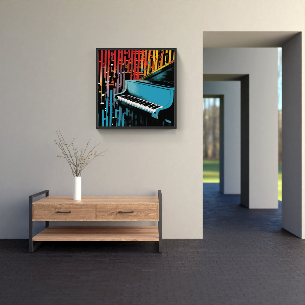 Musical Piano Portrait-Canvas-artwall-Artwall